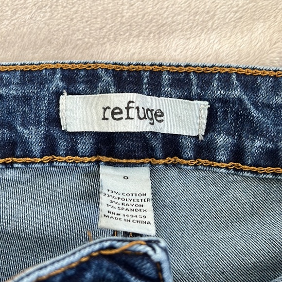 REFUGE - High waisted dark wash skinny jean denim 0 - Picture 3 of 9